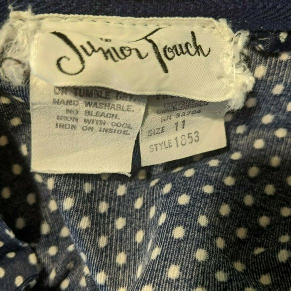 Vintage Junior Touch Maxi Dress Red White And Blue - Picture 4 of 8